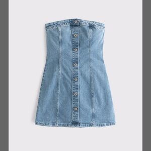 Abercrombie & Fitch Mara Strapless Denim Mini Dress